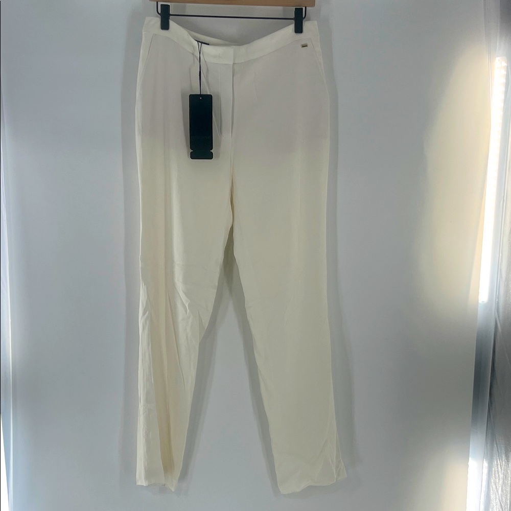 Escada White Trouser Pants Size 40 NWT